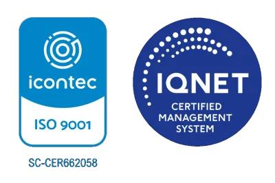 Certificaciones ICONTEC ISO 9001 e IQNET